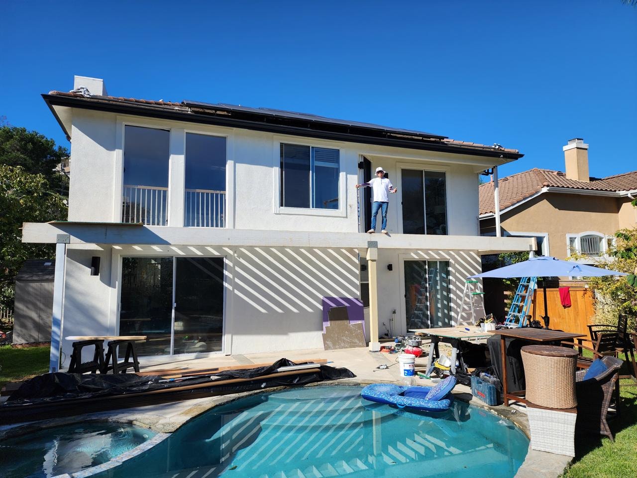 Patio Cover & Pergola Build — Pool Home