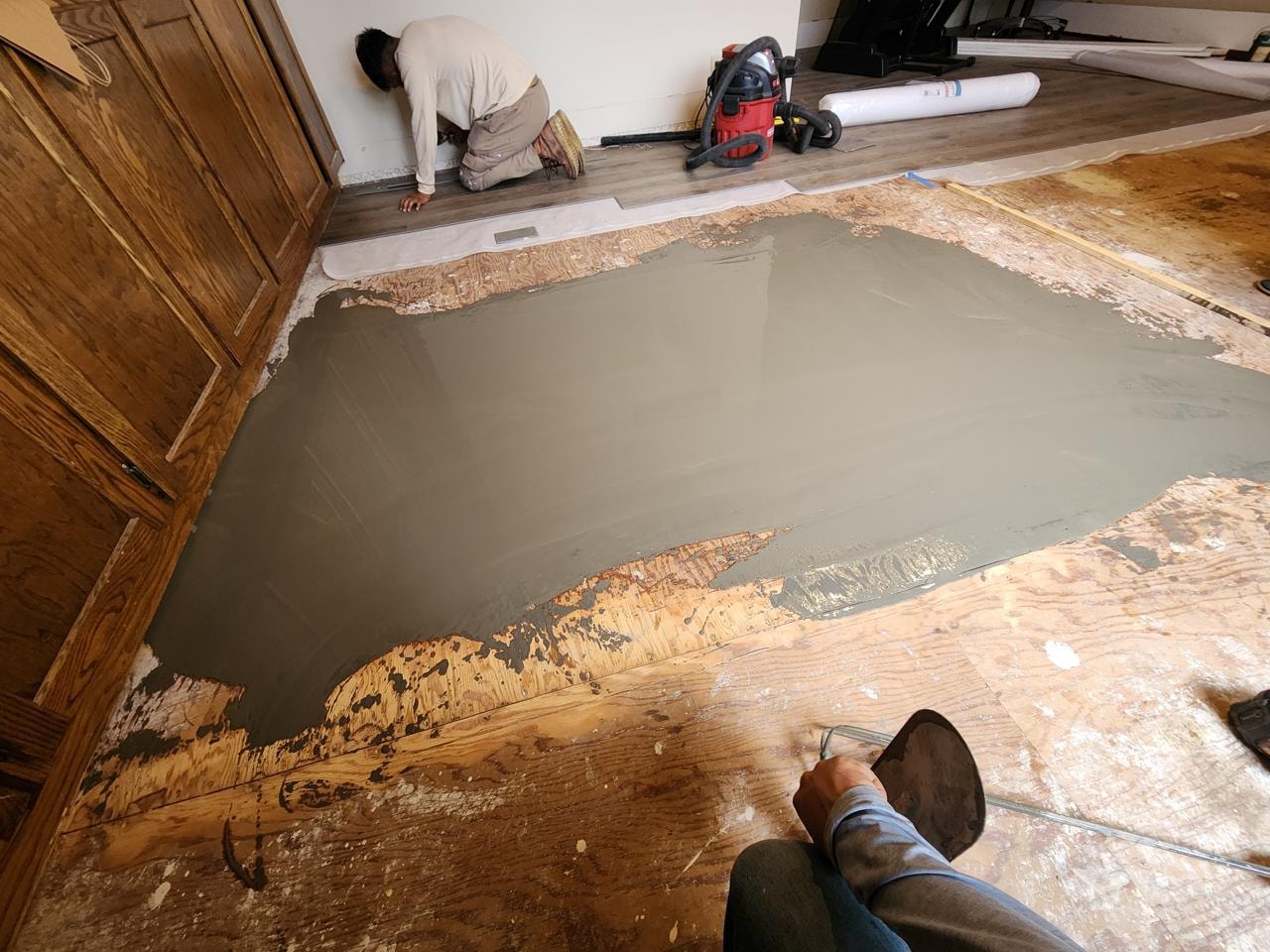 Floor Leveling & LVP Install