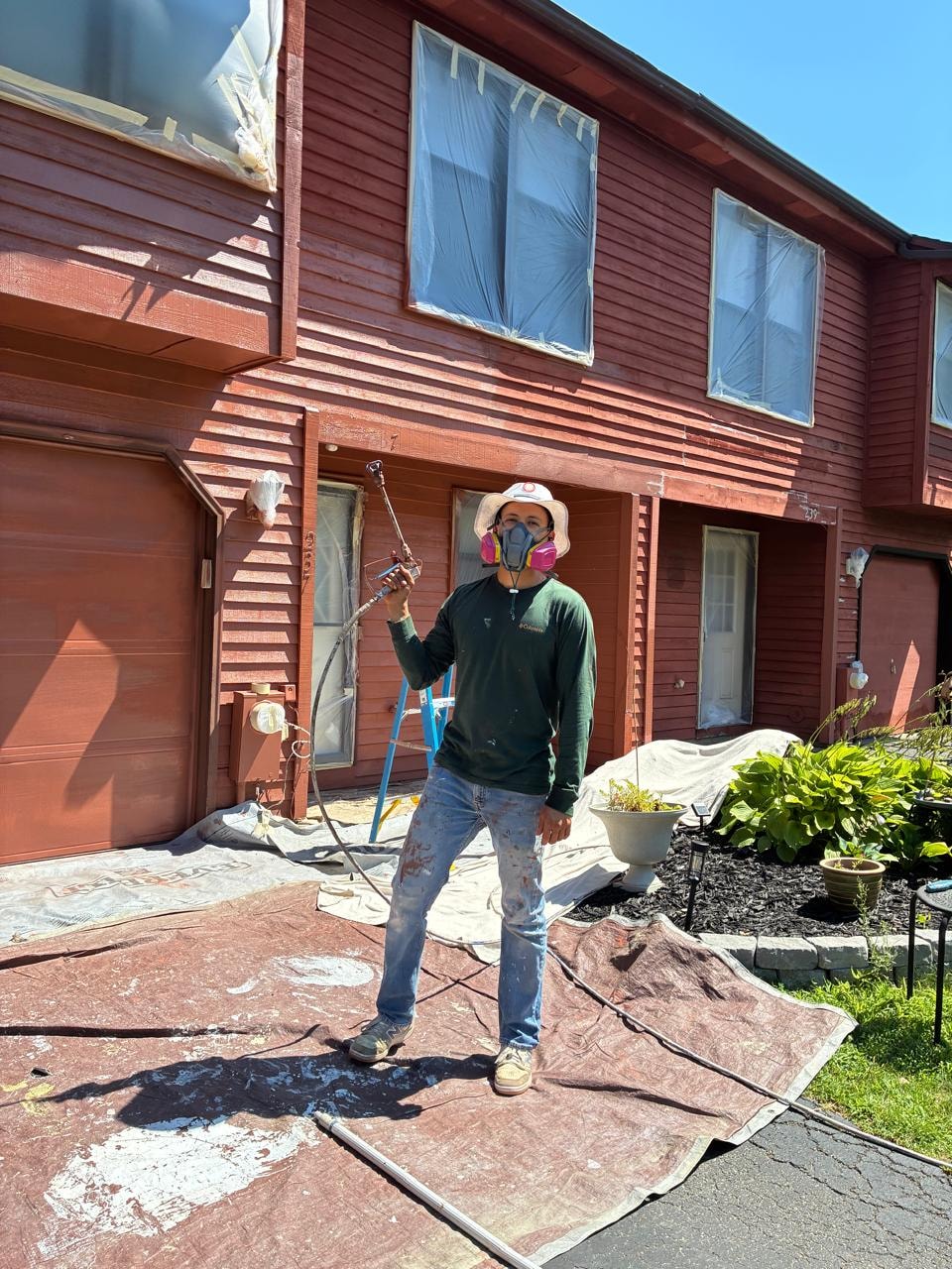 Painting — Backyard View