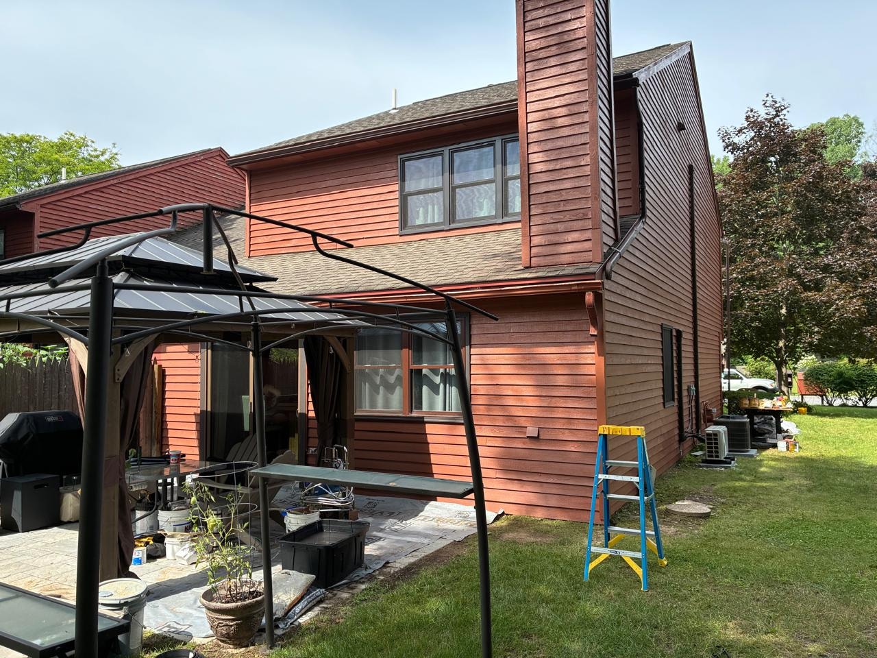 Siding Progress — Side Wall