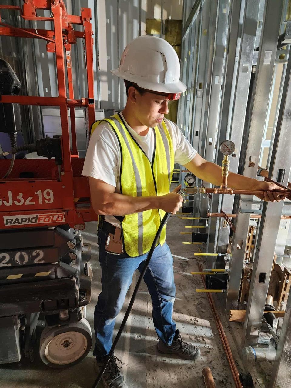 Commercial Air Line Pressure Test — Pre-Inspection
