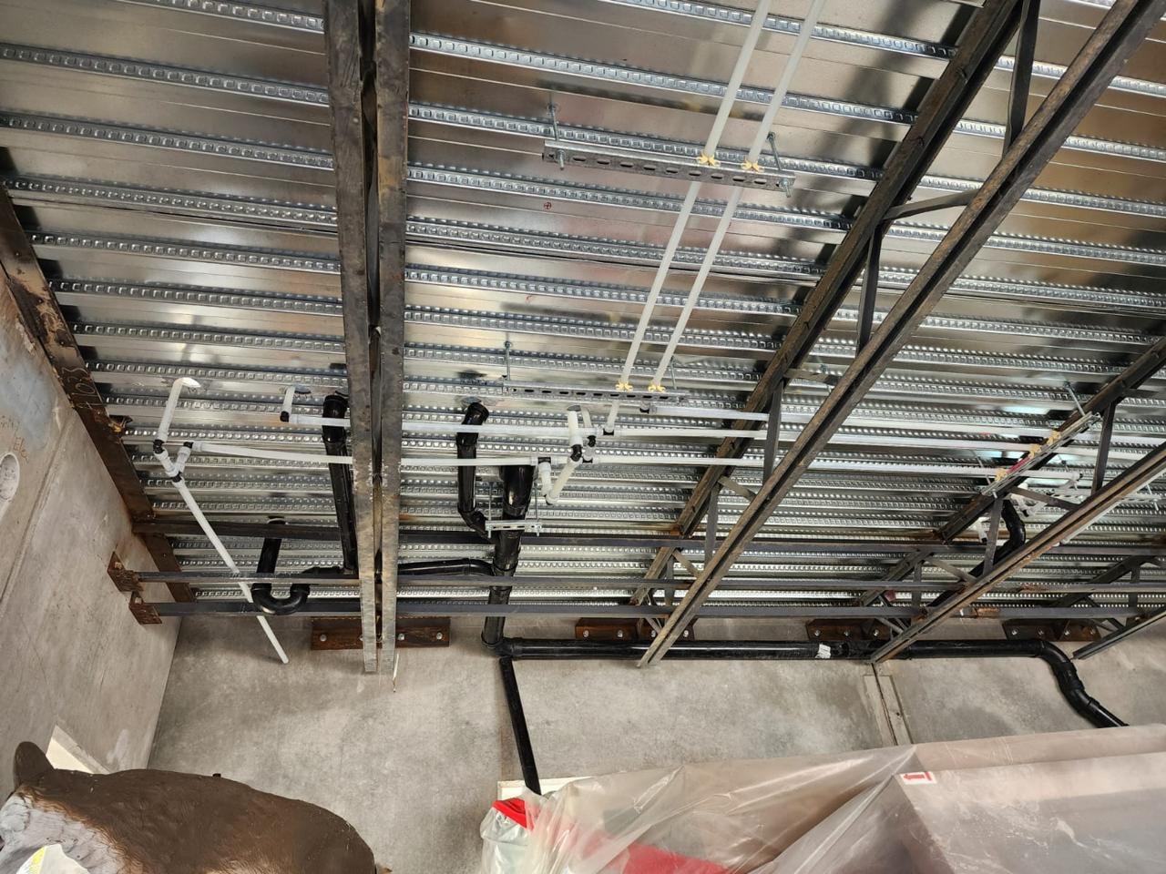 Residential Second-Floor Drain Rough-In — PEX & ABS