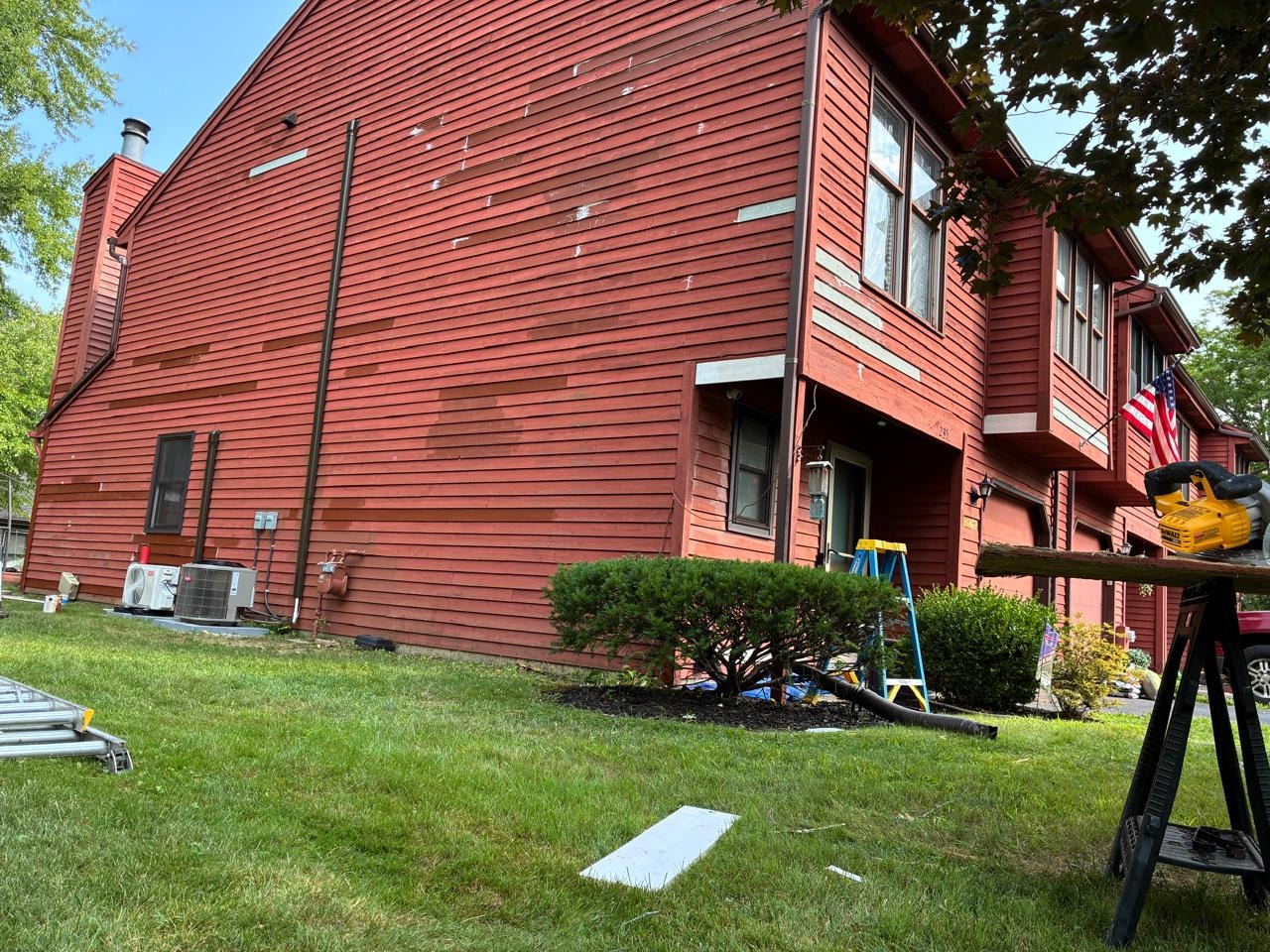 Red Siding — Full Exterior View